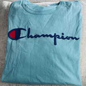 Sky blue champion tshirt